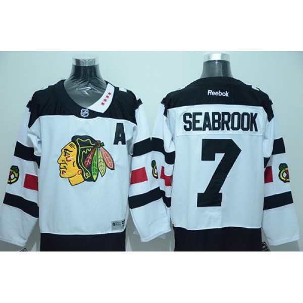 Blackhawks #7 Brent Seabrook White 2016 Stadium Series Stitched Jersey
