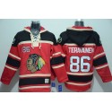 Blackhawks #86 Teuvo Teravainen Red Sawyer Hooded Sweatshirt Stitched Jersey