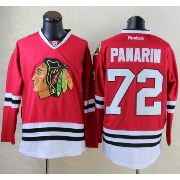 Blackhawks #72 Artemi Panarin Red Stitched Jersey