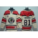 Blackhawks #81 Marian Hossa Gream Sawyer Hooded Sweatshirt Stitched Jersey