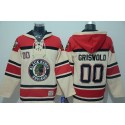 Blackhawks #00 Clark Griswold Cream Sawyer Hooded Sweatshirt Stitched Jersey