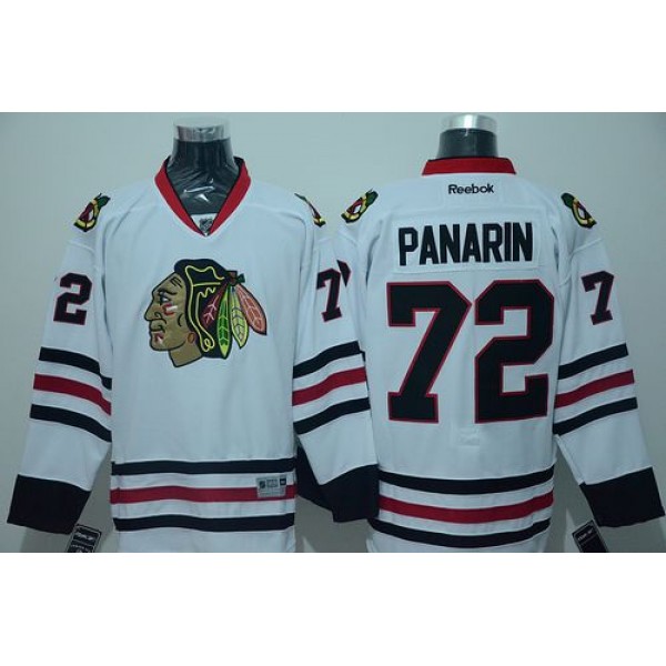 Blackhawks #72 Artemi Panarin White Stitched Jersey