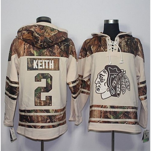Blackhawks #2 Duncan Keith Cream Camo Stitched Jersey