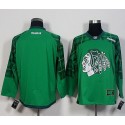 Blackhawks Blank Green St. Patrick's Day New Stitched Jersey