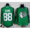 Blackhawks #88 Patrick Kane Green St. Patrick's Day New Stitched Jersey