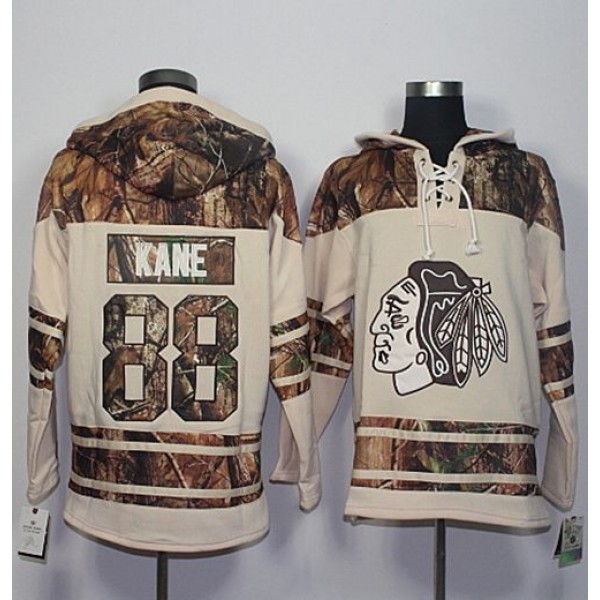 Blackhawks #88 Patrick Kane Cream Camo Stitched Jersey