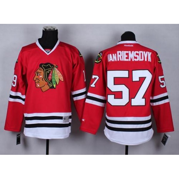 Blackhawks #57 Trevor Van Riemsdyk Red Stitched Jersey