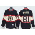 Blackhawks #81 Marian Hossa Black New Third Stitched Jersey