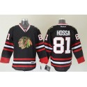 Blackhawks #81 Marian Hossa Black Stitched Jersey