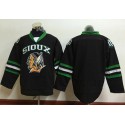 Blackhawks Blank Black Sioux Stitched Jersey