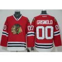 Blackhawks #00 Clark Griswold Red Home Stitched Jersey