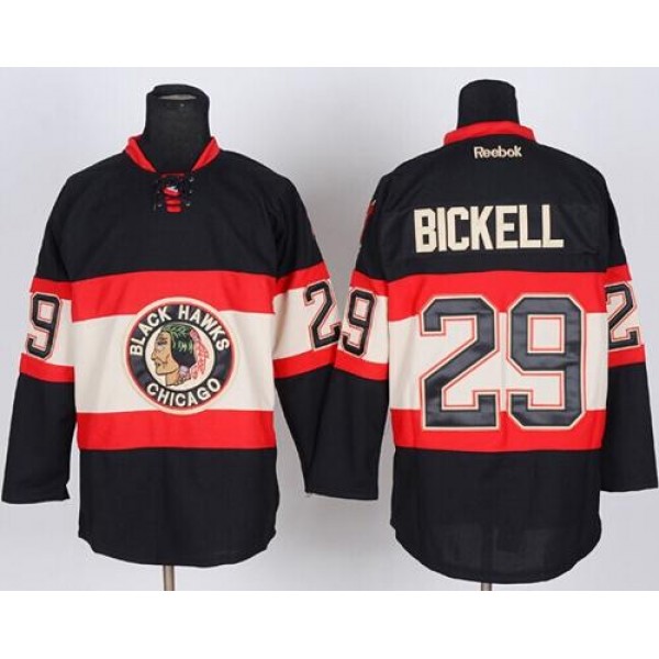 Blackhawks #29 Bryan Bickell Black New Third Stitched Jersey