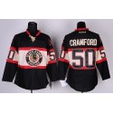 Blackhawks #50 Corey Crawford Black New Third Stitched Jersey