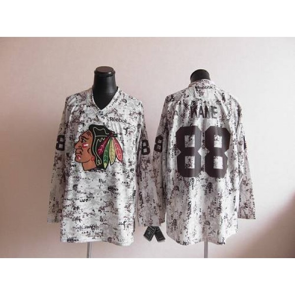 Blackhawks #88 Patrick Kane Camouflage Stitched Jersey