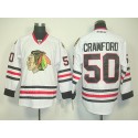 Blackhawks #50 Corey Crawford White Stitched Jersey