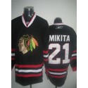 Blackhawks #21 Stan Mikita Stitched Black Jersey