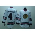 Blackhawks #4 Nikals Hjalmarsson Stitched White Jersey