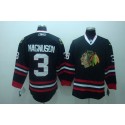 Blackhawks #3 Keith Magnuson Stitched Black Jersey