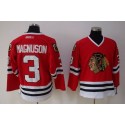 Blackhawks #3 Keith Magnuson Stitched Red Jersey