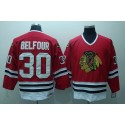 Blackhawks #30 ED Belfour Stitched Red CCM Throwback Jersey