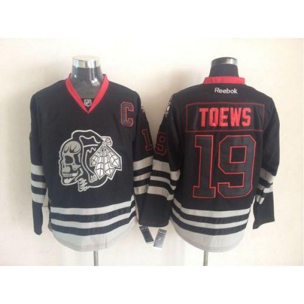 Blackhawks #19 Jonathan Toews New Black Ice Stitched Jersey