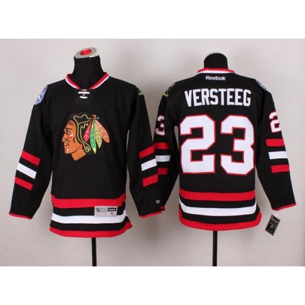 Blackhawks #23 Kris Versteeg Black 2014 Stadium Series Stitched Jersey
