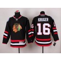 Blackhawks #16 Marcus Kruger Black 2014 Stadium Series Stitched Jersey