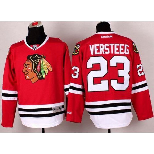 Blackhawks #23 Kris Versteeg Red Stitched Jersey