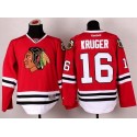 Blackhawks #16 Marcus Kruger Red Stitched Jersey