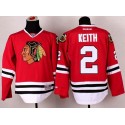 Blackhawks #2 Duncan Keith Stitched Red Jersey