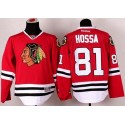 Blackhawks #81 Marian Hossa Stitched Red Jersey