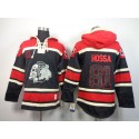 Blackhawks #81 Marian Hossa Black Sawyer Hooded Sweatshirt Stitched Jersey