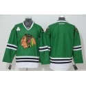 Blackhawks Stitched Blank Green Jersey