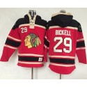 Blackhawks #29 Bryan Bickell Red Sawyer Hooded Sweatshirt Stitched Jersey