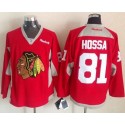 Blackhawks #81 Marian Hossa Red Practice Stitched Jersey