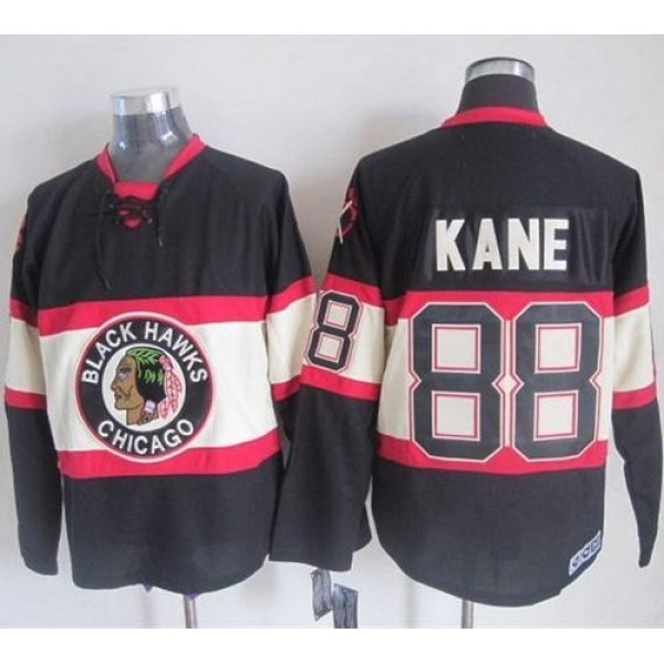 Blackhawks #88 Patrick Kane Black Third CCM Stitched Jersey
