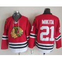Blackhawks #21 Stan Mikita Stitched Red CCM Throwback Jersey