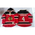 Blackhawks #4 Niklas Hjalmarsson Red Sawyer Hooded Sweatshirt Stitched Jersey