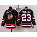 Blackhawks #23 Kris Versteeg Black 2014 Stadium Series 2015 Stanley Cup Stitched Jersey