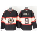 Blackhawks #9 Bobby Hull Black New Third Stitched Jersey