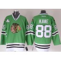 Blackhawks #88 Patrick Kane Green Stitched Jersey
