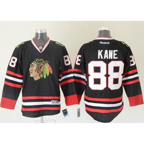 Blackhawks #88 Patrick Kane Black Stitched Jersey