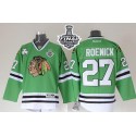 Blackhawks #27 Jeremy Roenick Green 2015 Stanley Cup Stitched Jersey
