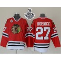 Blackhawks #27 Jeremy Roenick Red 2015 Stanley Cup Stitched Jersey