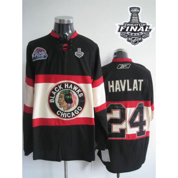 Blackhawks #24 Martin Havlat Black Winter Classic 2015 Stanley Cup Stitched Jersey