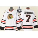 Blackhawks #7 Brent Seabrook White 2015 Stanley Cup Stitched Jersey
