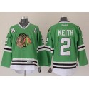 Blackhawks #2 Duncan Keith Green Stitched Jersey