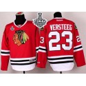 Blackhawks #23 Kris Versteeg Red 2015 Stanley Cup Stitched Jersey