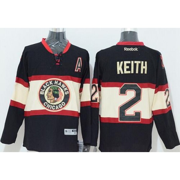 Blackhawks #2 Duncan Keith Black New Third Stitched Jersey