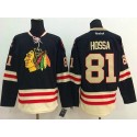 Blackhawks #81 Marian Hossa Black 2015 Winter Classic Stitched Jersey